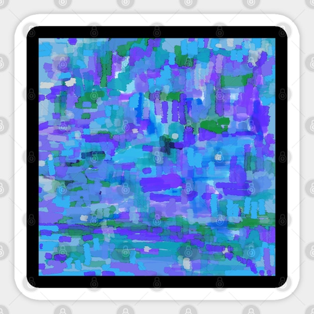 Blue Abstracts Sticker by jen28